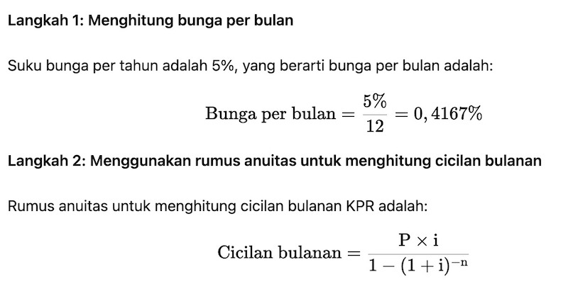 Simulasi cicilan KPR rumah subsidi