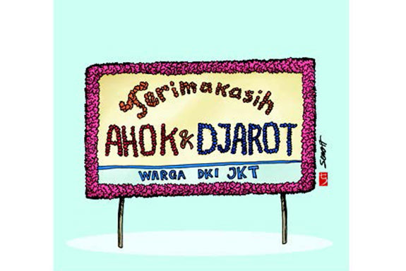 Bunga untuk Basuki-Djarot