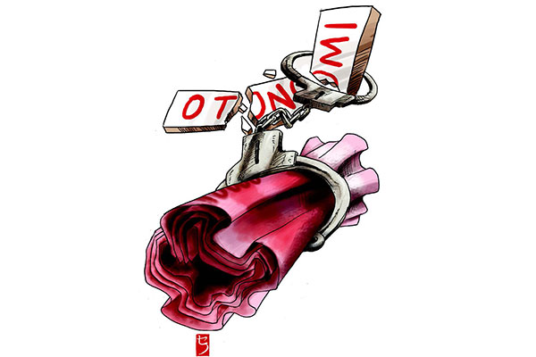 Kerja Keras Hapus Desentralisasi Korupsi