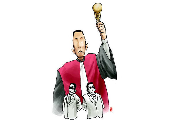 Hukum Tegak tanpa Tekanan Massa