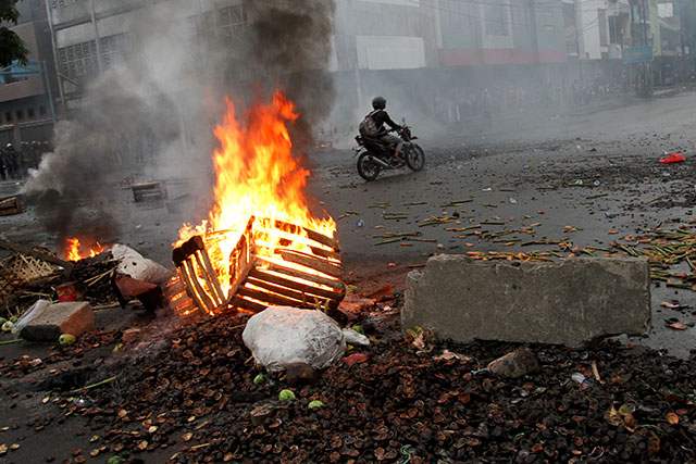 Pedagang Sutomo Medan Digusur