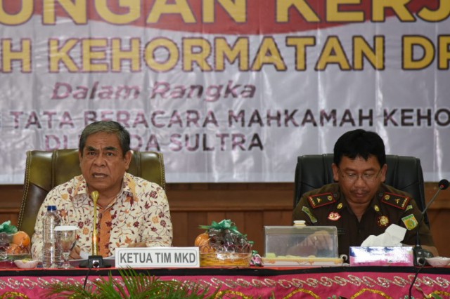 Wakil Ketua Mahkamah Kehormatan Dewan (MKD) DPR RI Soenmandjaja (kiri)