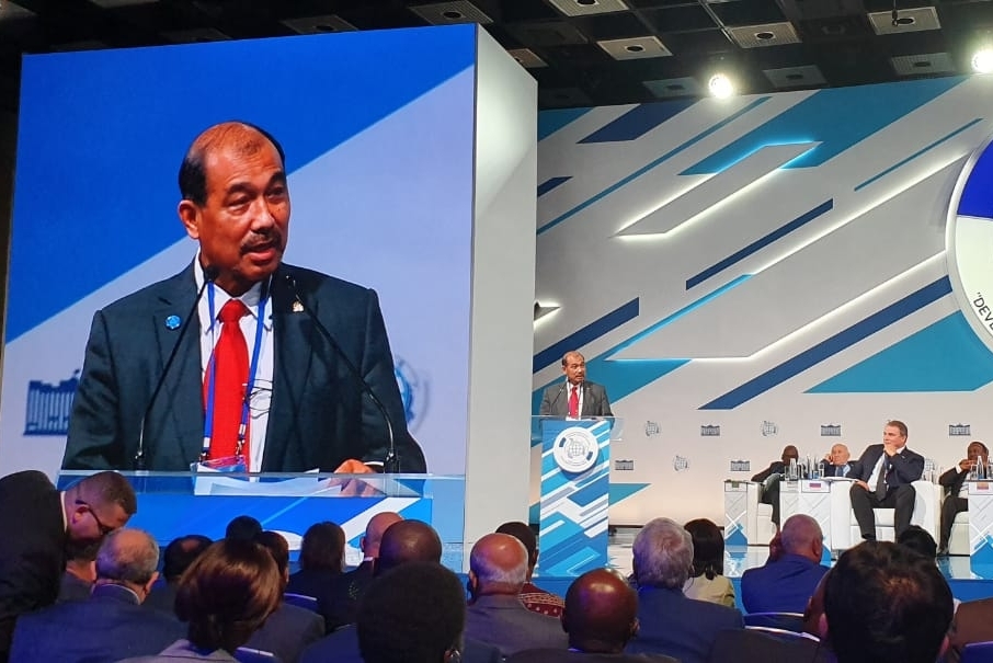 Wakil Ketua DPD RI Nono Sampono di The second International Forum Development of Parlementism di Moskow, Rusia, Selasa (2/7).