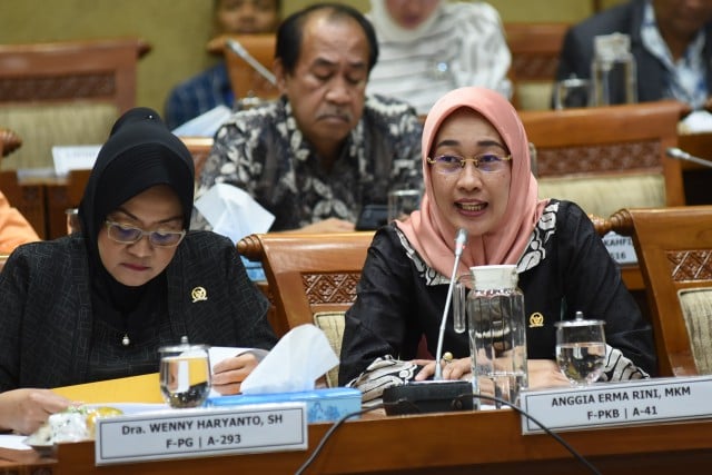 Anggota Komisi IX DPR RI Anggia Erma Rini.