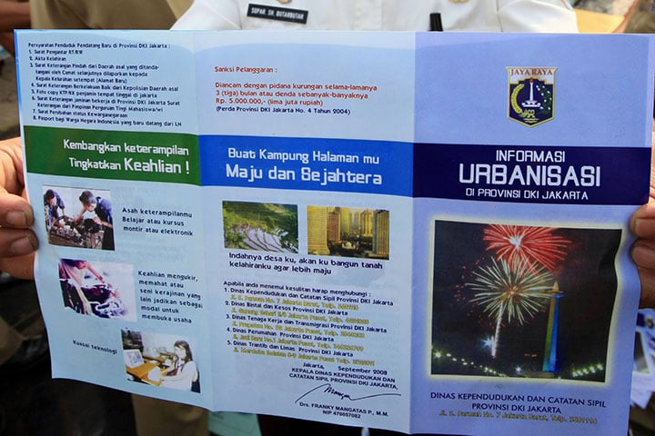 DKI Bakal Pulangkan Pendatang Tidak Berkompeten ke Kampung Asal