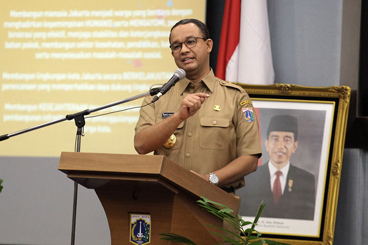 Gubernur DKI Jakarta Anies Baswedan -- MI/Arya Manggala