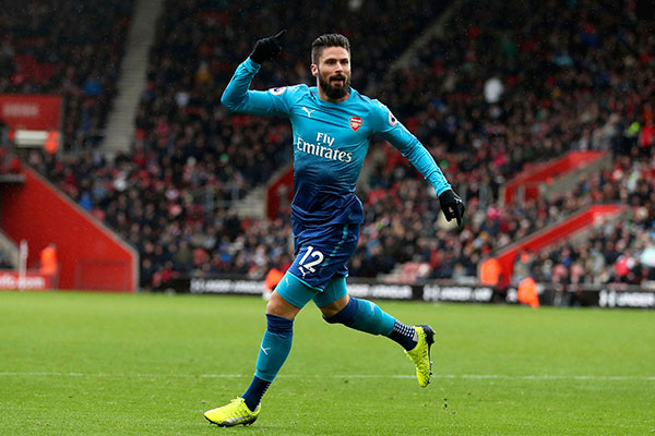 Gol Giroud Selamatkan Arsenal dari Kekalahan