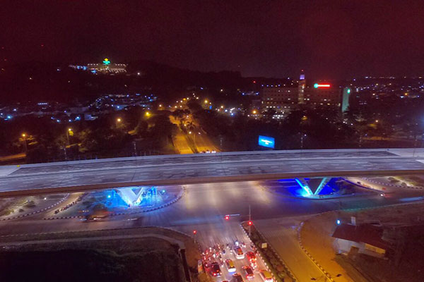 Indahnya Jembatan Layang di Kota Batam