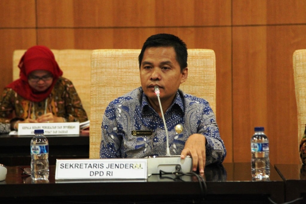 Plt Sekretaris Jenderal DPD RI Ma`ruf Cahyono