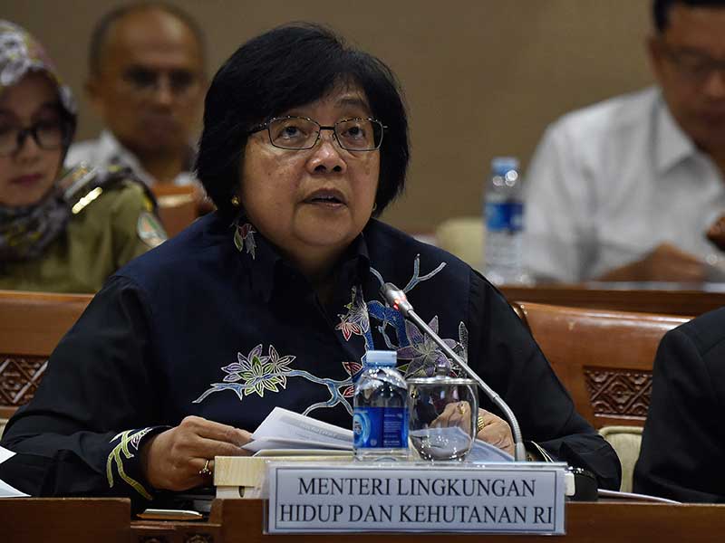 Menteri Lingkungan Hidup dan Kehutanan (LHK) Siti Nurbaya
