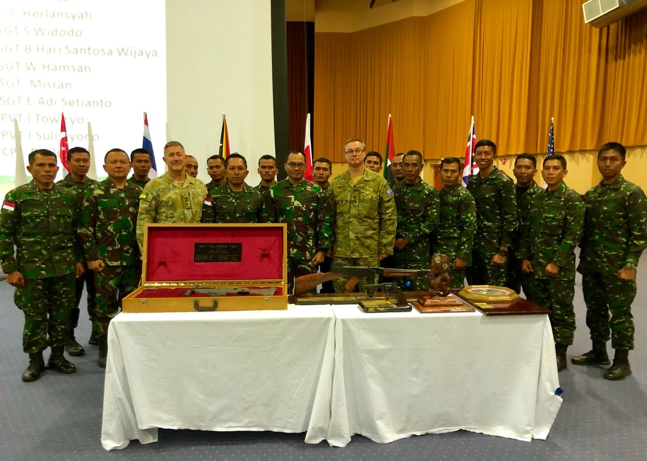 Australian Army of Skill Arms at Meeting (AASAM) dan berlangsung selama 18 hari mulai tanggal 23 April  sampai dengan 10 Mei 2018.