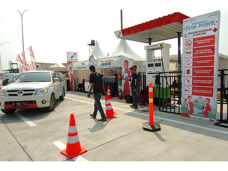 Selama arus mudik dan arus balik Lebaran, PT Pertamina IV Jawa Tengah menyediakan 13 titik di jalur tol dan 12 titik jalur reguler di Jawa Tengah dan akan beroperasi selama 24 jam dengan menyediakan bahan bakar minyak jenis Pertamax dan Dexlite kemasan sat
