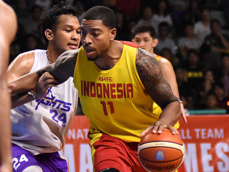 Pebasket Tim Nasional (Timnas) Indonesia yang juga pemain naturalisasi Jamarr Andre Johnson