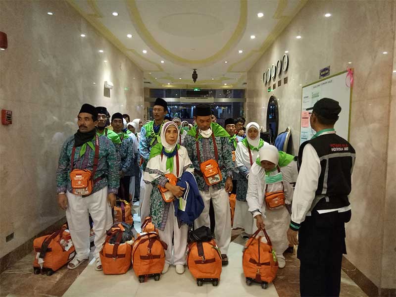 Rombongan jamaah haji Indonesia 