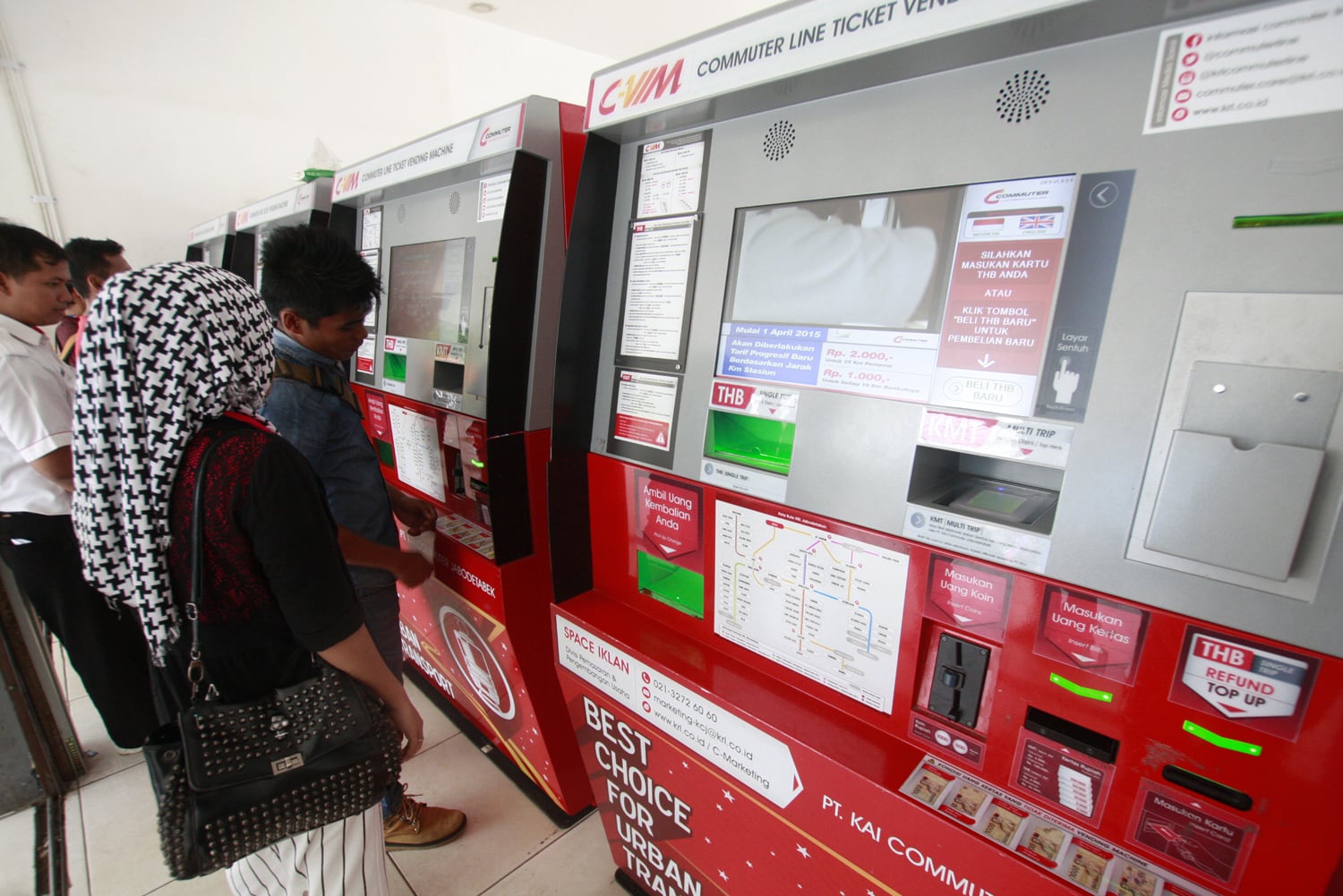 Mesin Kartu Multi Trip (KMT) PT Kereta Commuterline Indonesia (KCI) 