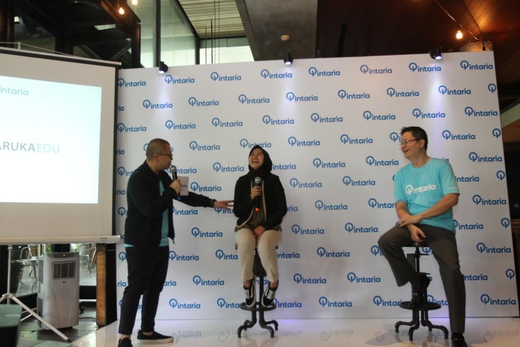 Peluncuran Pintaria di Jakarta, Selasa (24/7).
