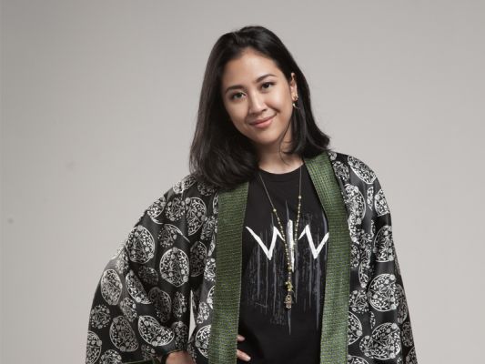 Sherina saat kunjungan ke kantor Media Indonesia di Jakarta.