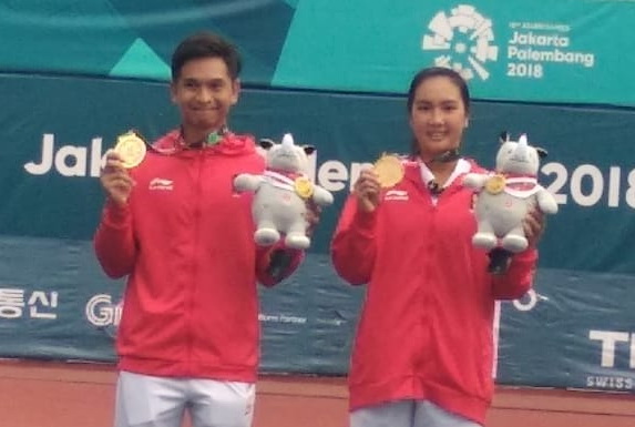  Pasangan ganda campuran Christopher Rungkat/Aldila Sutjiadi