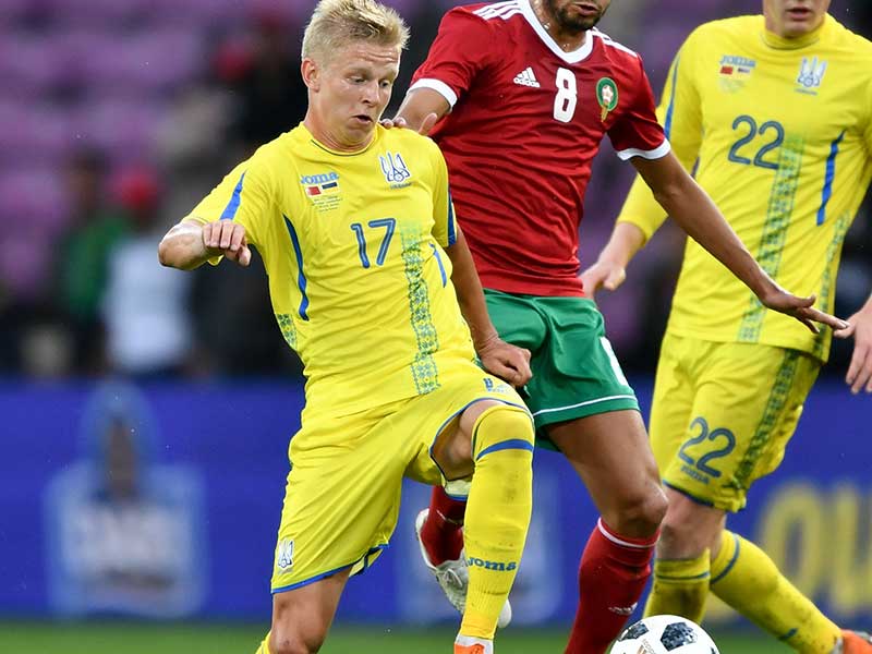 Gelandang Ukraina Oleksandr Zinchenko 