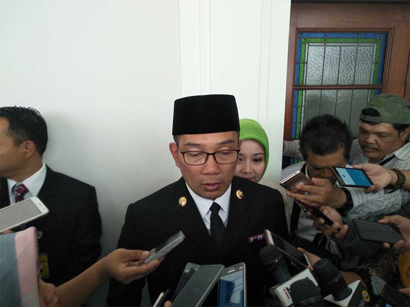Gubernur Jawa Barat Ridwan Kamil di Gedung Merdeka, Bandung, Kamis (20/9)