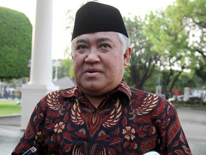 KETUA Dewan Pertimbangan MUI Din Syamsuddin