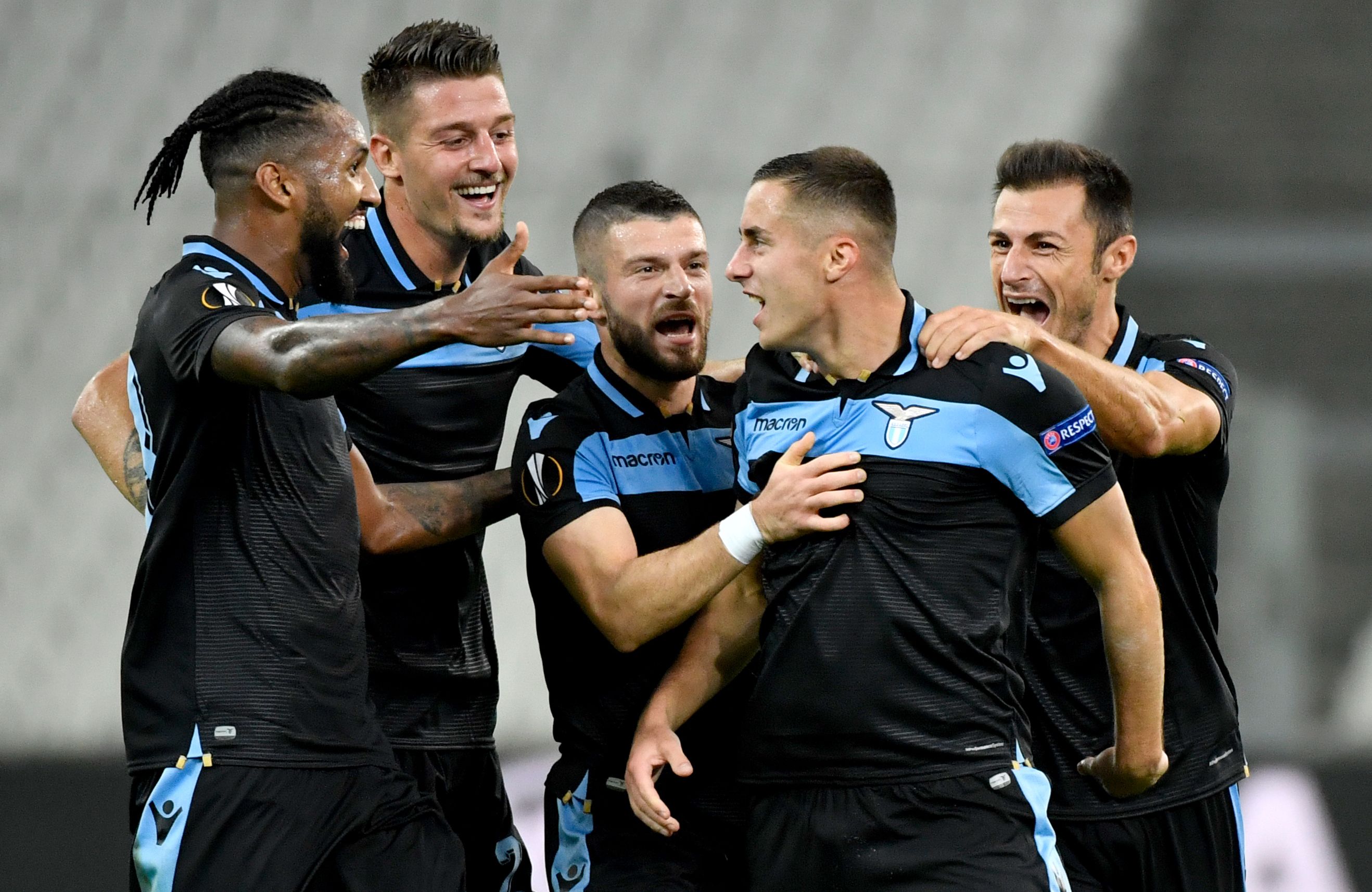 Selebrasi para pemain Lazio