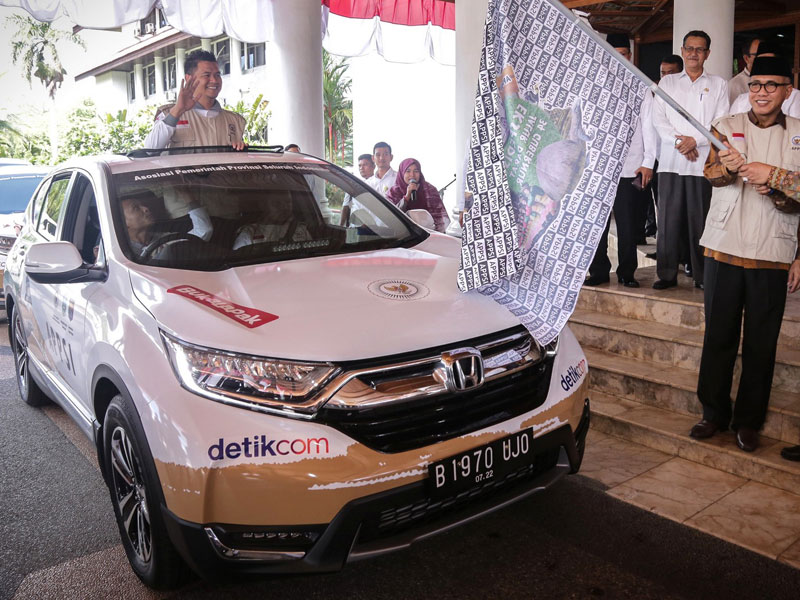 Rombongan Jelajah Nusantara Honda CR-V Turbo Singgahi Lampung