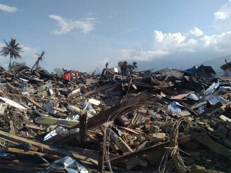 Kondisi Perumnas Kelurahan Balaroa, Palu, Sulawesi Tengah, Senin, 1 Oktober 2018.