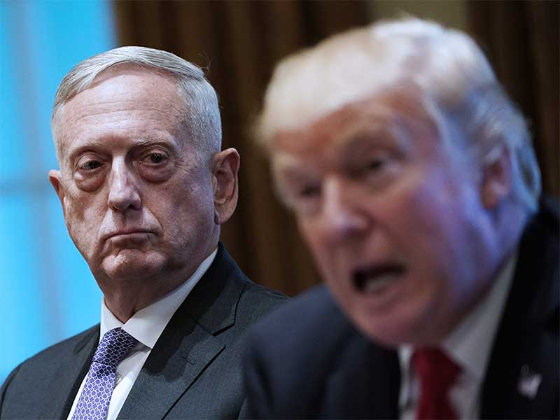 Trump Sebut Mattis Mungkin Akan Mundur Sebagai Menhan