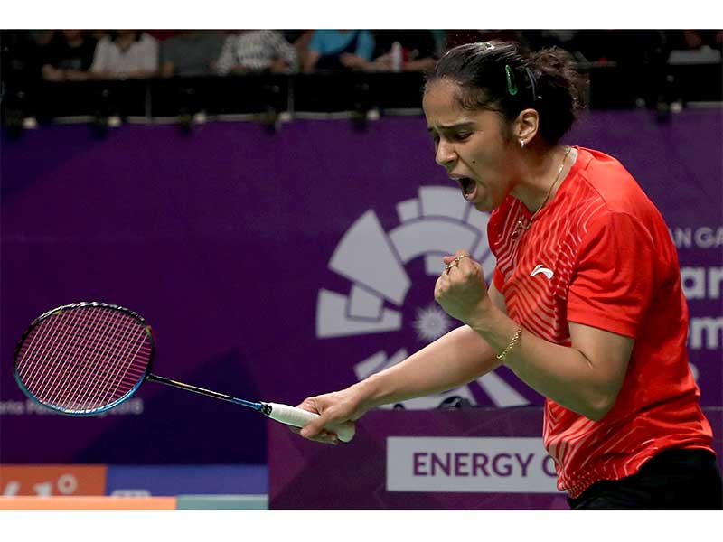 Pebulu tangkis tunggal putri India Saina Nehwal 