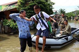 Banjir di Mandailing Natal Berangsur Surut