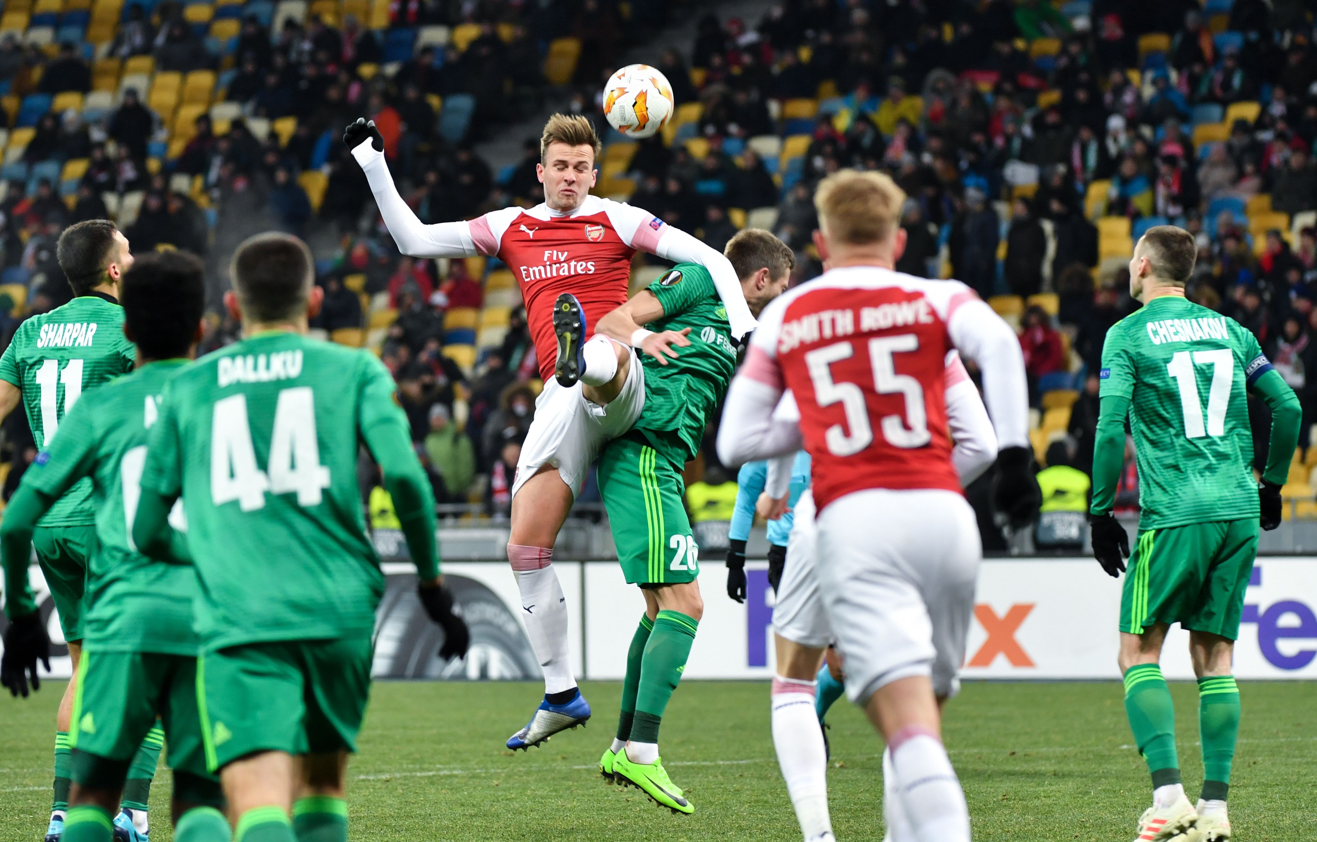 Arsenal kontra Vorskla Poltava
