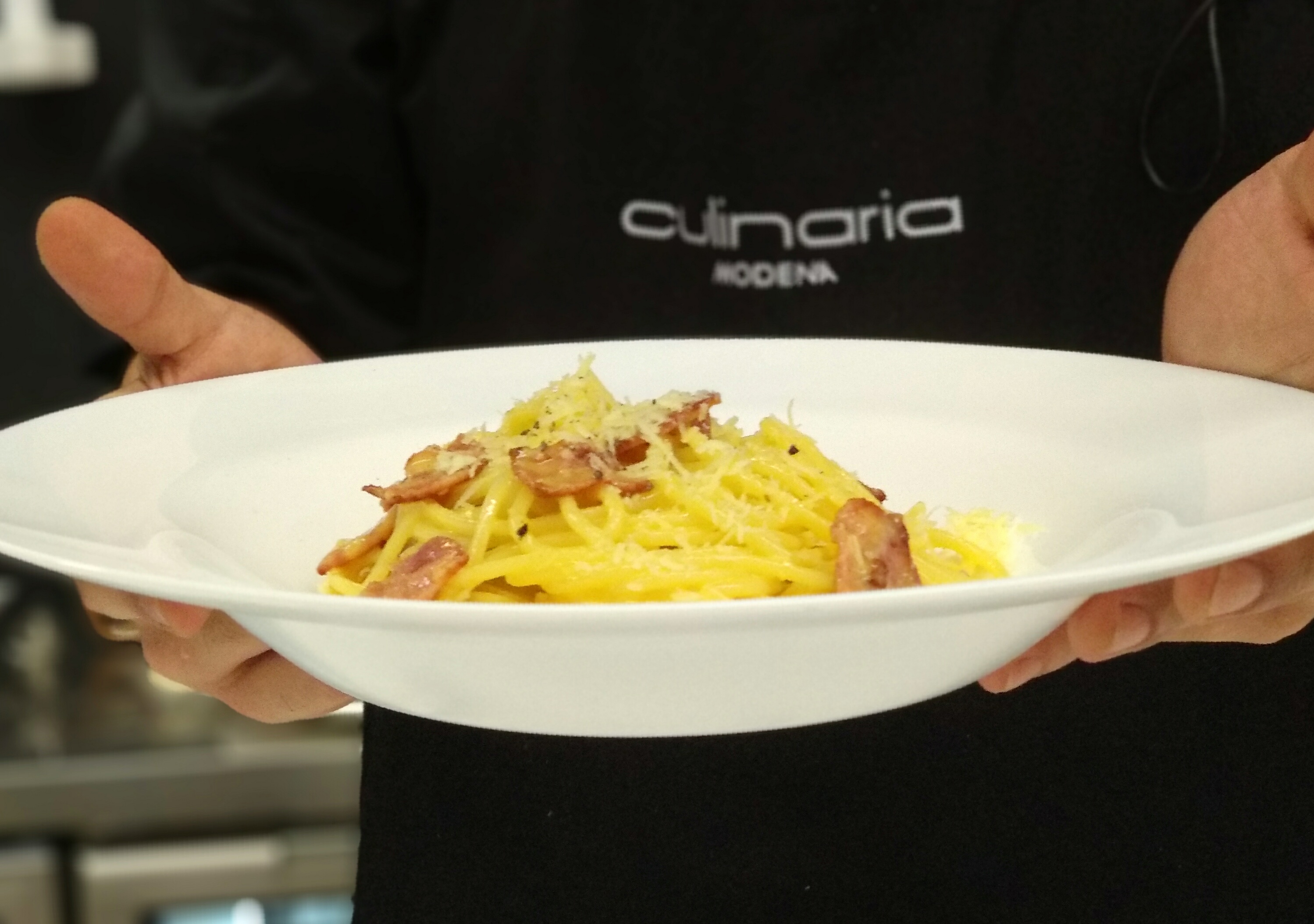 Spaghetti carbonara.