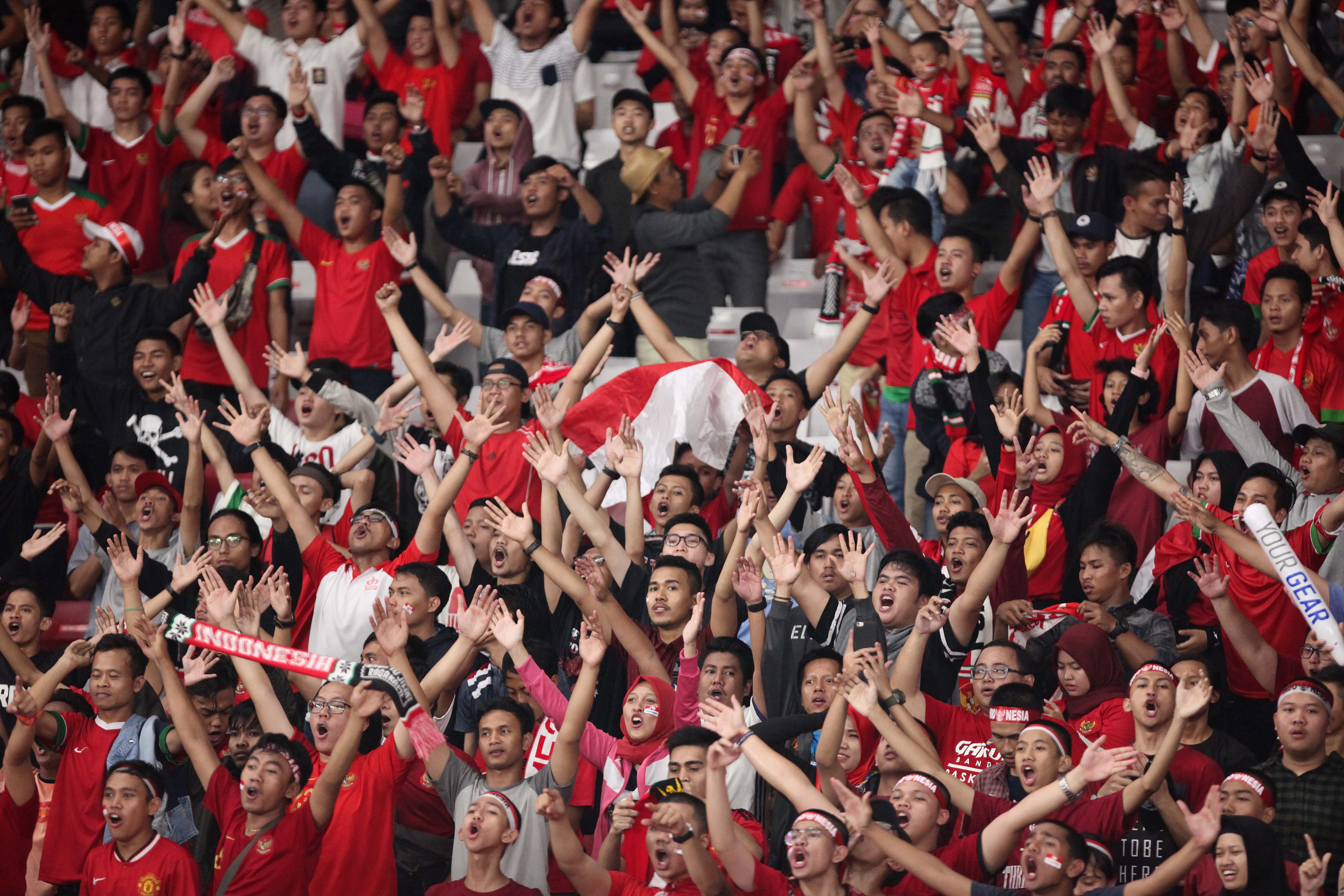 Pendukung timnas Indonesia