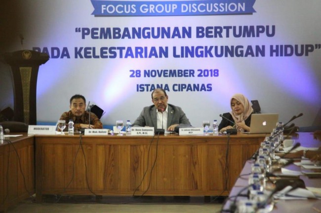 DPD RI menggelar forum diskusi bekerja sama dengan Media Group di Istana Cipanas, Jawa Barat, Rabu, 28 November 2018 