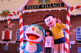 Bertemu Doraemon dan Nobita di Pluit Village Mall
