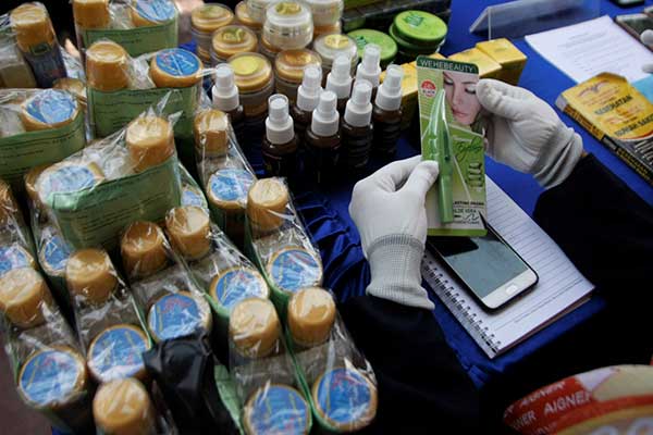 Temuan kosmetika tanpa BPOM.