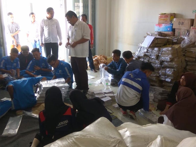 KPU Kabupaten Tasikmalaya Kebingungan Simpan Logistik