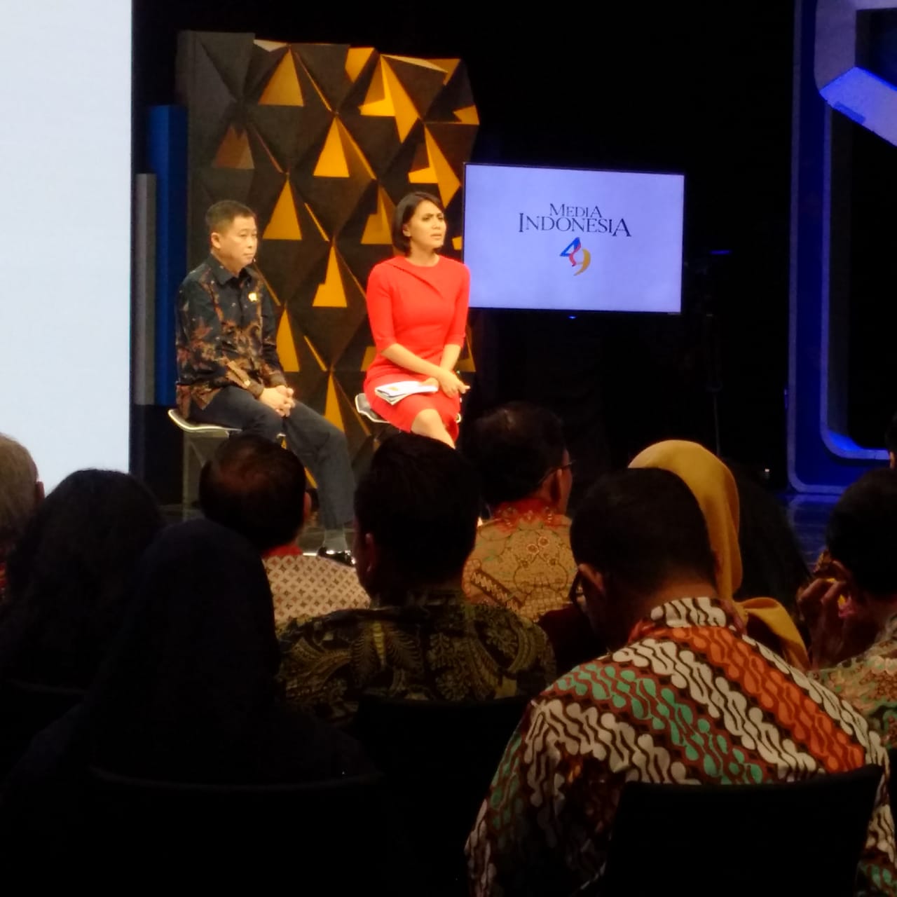 Menteri Jonan memberikan paparan atau kuliah umum mengenai bagaimana pemerintah mewujudkan energi yang berkeadilan yang dapat dinikmati seluruh rakyat Indonesia di Grand Studio Metro Tv, Selasa (22/1) pagi.