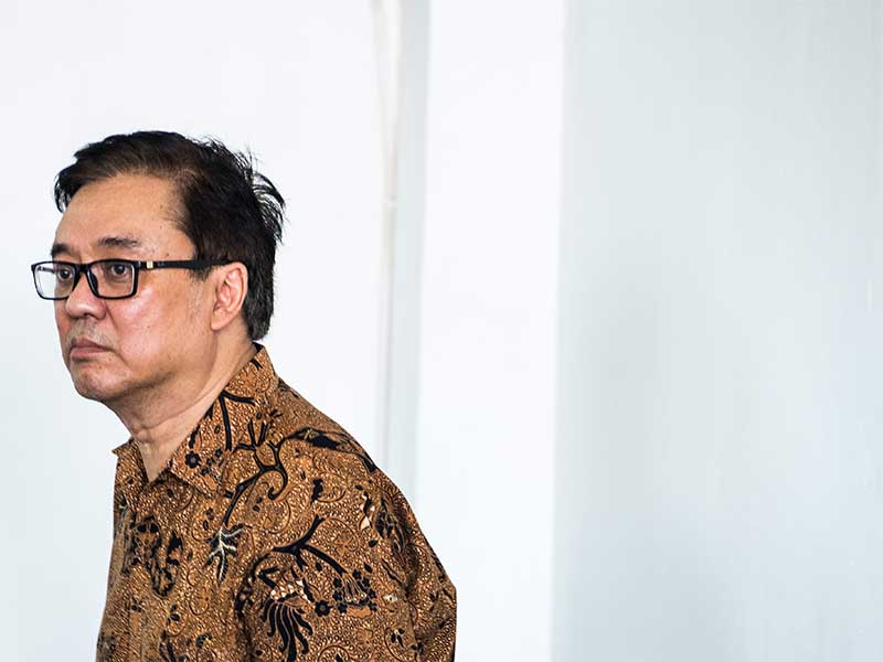 Terdakwa kasus dugaan suap Billy Sindoro bersiap menjalani sidang perdana di Pengadilan Negeri Bandung, Jawa Barat, Rabu (19/12/2018).