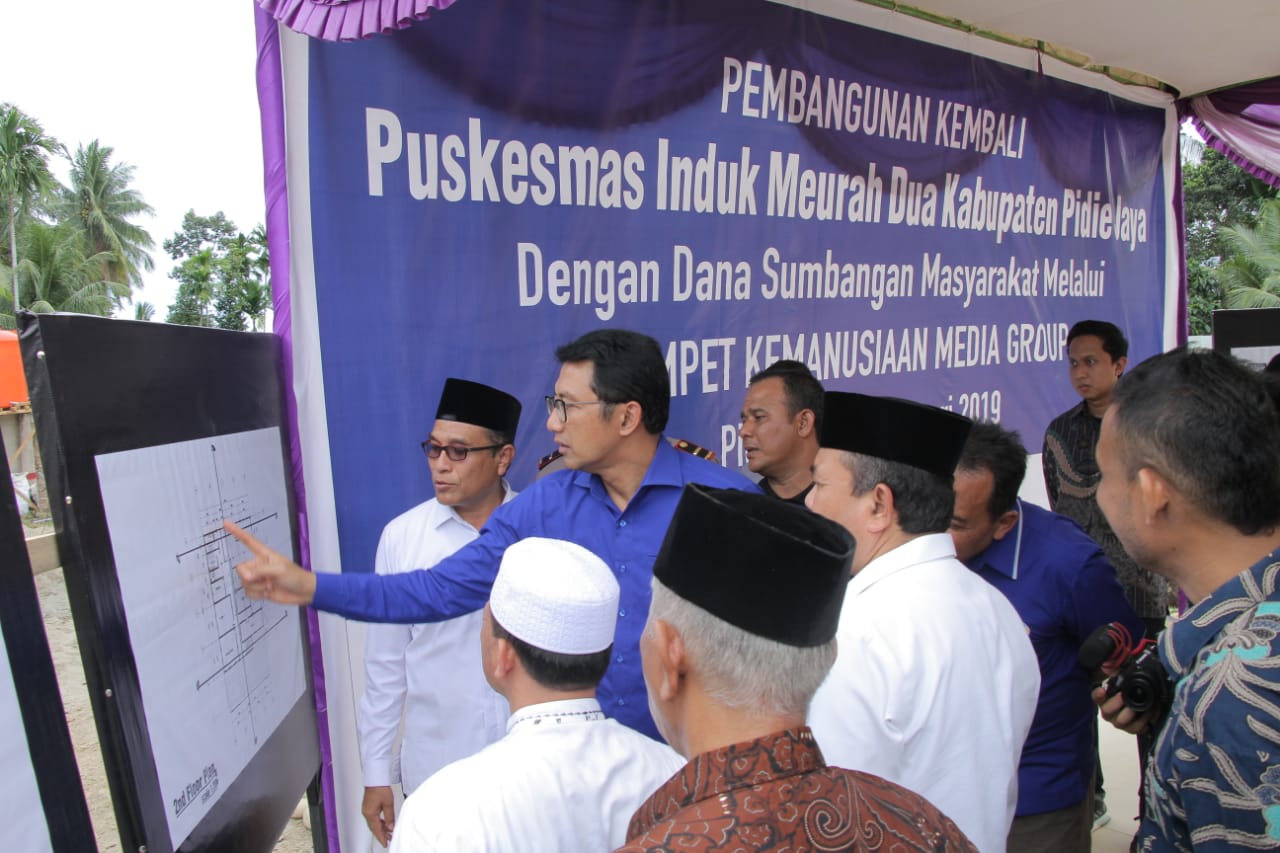 Media Group Bangun Puskesmas di Pidie Jaya