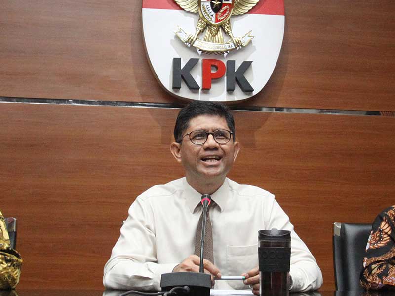 Wakil Ketua KPK Laode M Syarif di Gedung KPK