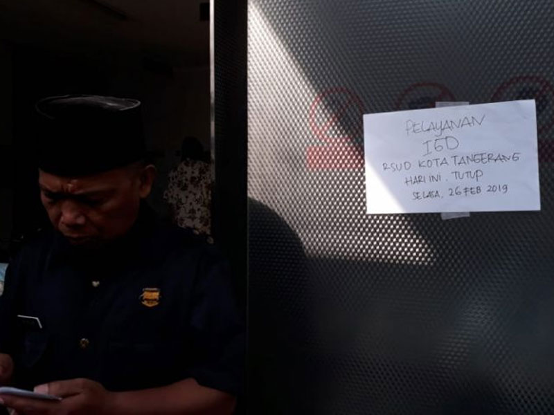 Info penutupan layanan di RSUD pasca kebakaran