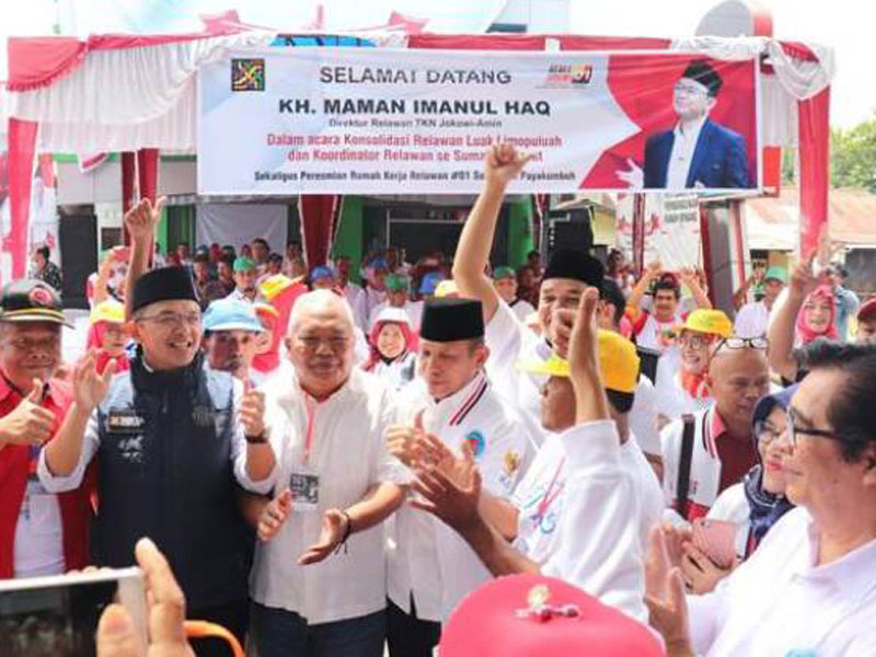 Peresmian Rumker Jokowi-Ma'ruf Amin di Sumatera Barat.