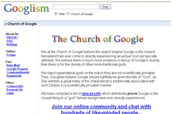 Googlisme, Agama Baru Penganut Google