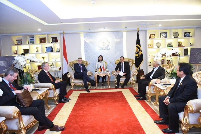 Ketua DPR RI Bambang Soesatyo menerima rombongan Duta Besar Jerman untuk Indonesia.