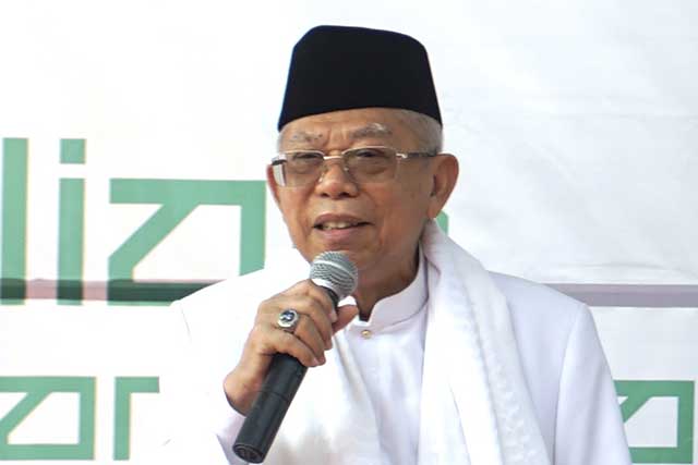 Ma'ruf Amin tak Habis Pikir Pilpres Disamakan Perang Badar