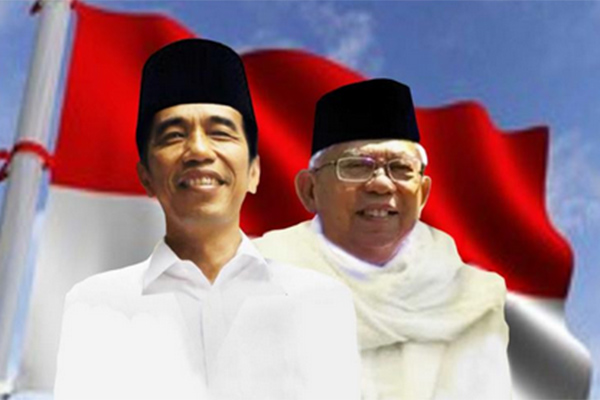Calon Presiden Joko Widodo dan Calon Wakil Presiden Ma'ruf Amin.