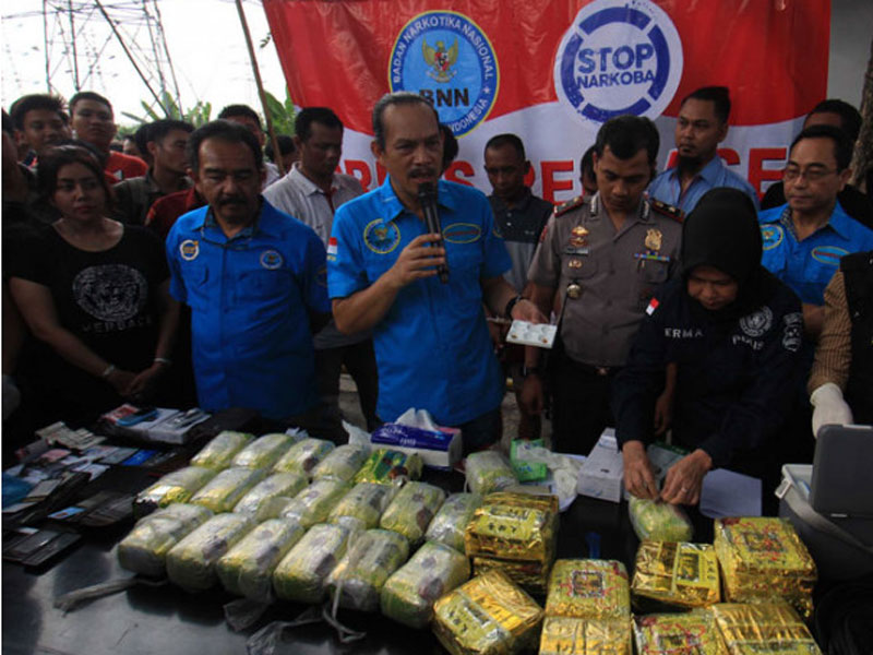 BNN Gagalkan Pengiriman 30 Kg Sabu Asal Malaysia