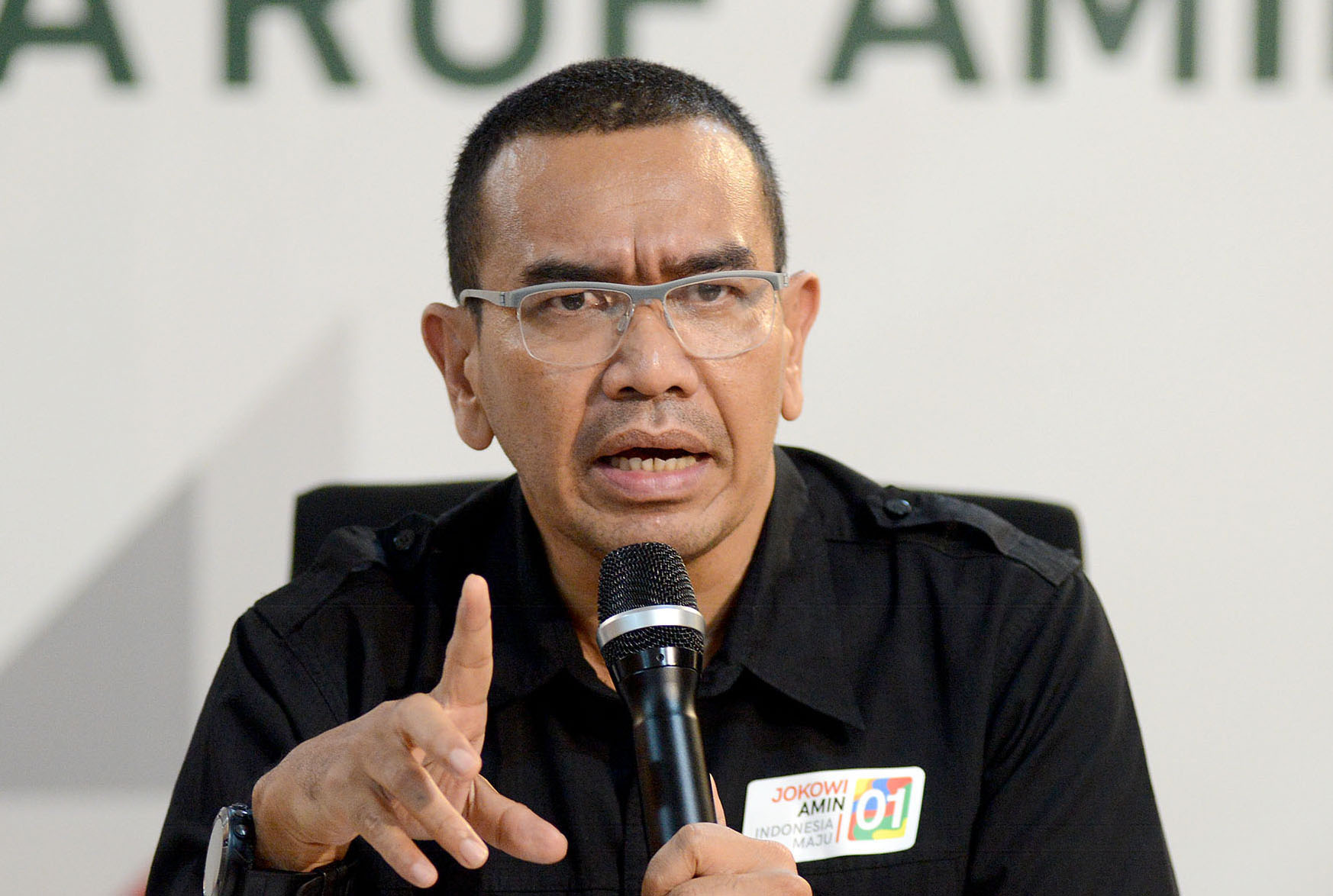 Juru bicara Tim Kerja Nasional (TKN) Jokowi-Amin Arya Sinulingga